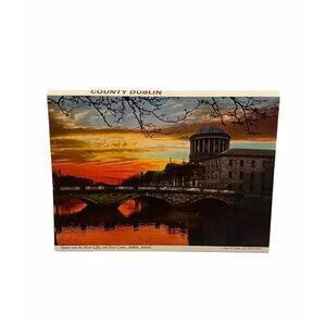 Vintage Country Dublin Ireland John Hinde Pictorial Letter Guide Postcard Unused